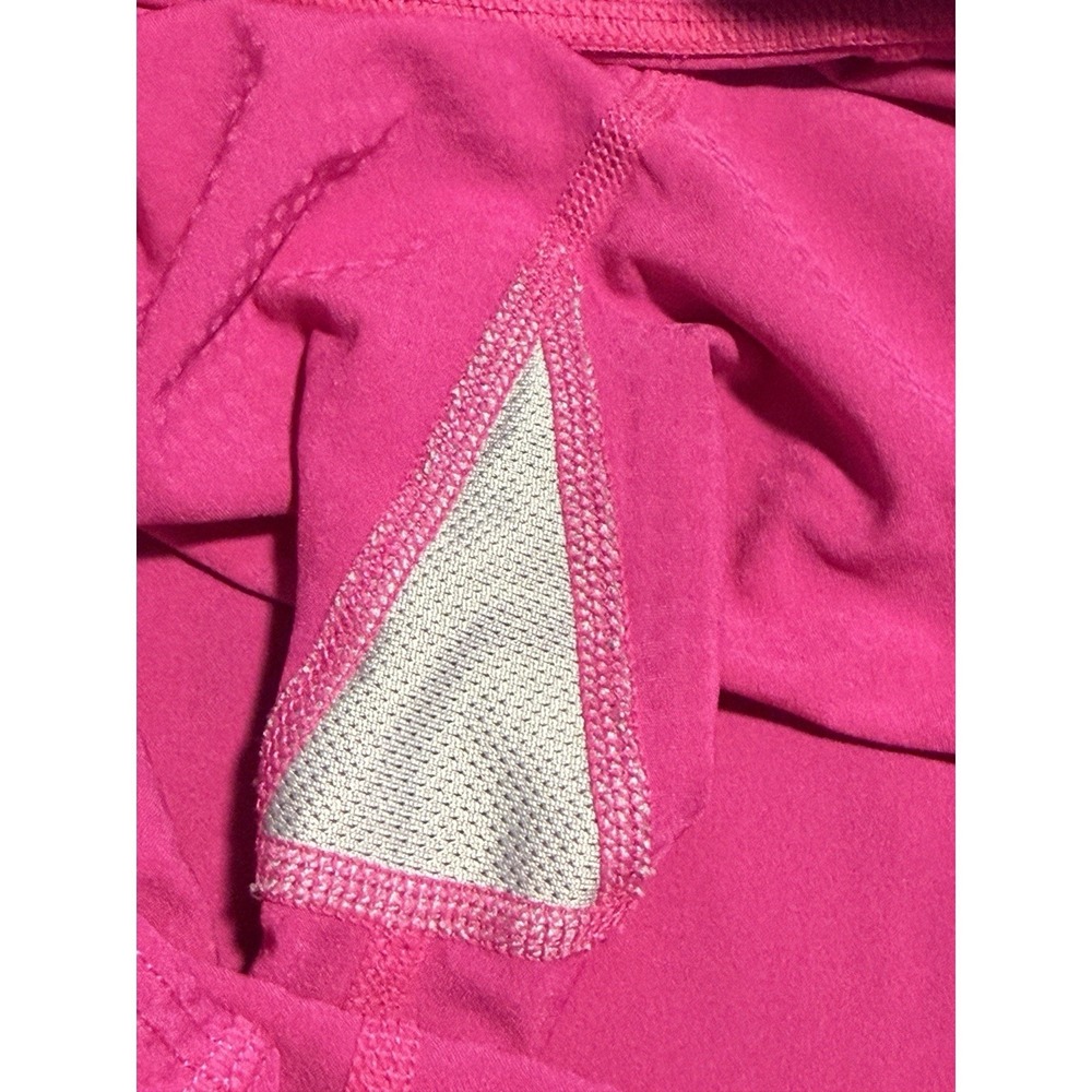 Athleta Leggings Womens S Hot Pink Dobby Be Free Knicker Capri Workout Pockets - Picture 10 of 16
